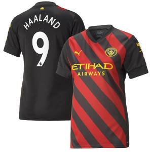 MAILLOT MANCHESTER CITY AWAY FEMME 2022 23 HAALAND (1)