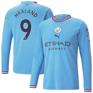 MAILLOT MANCHESTER CITY DOMICILE SWEAT 2022 2023 HAALAND (3)