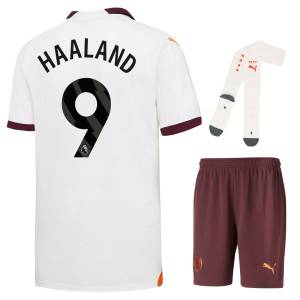 Maillot Kit Enfant Manchester City Exterieur 2023 2024 Haaland (1)